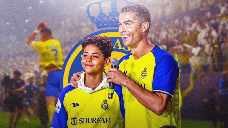 Con trai Ronaldo gia nhập U13 Al Nassr, chọn áo giống bố
