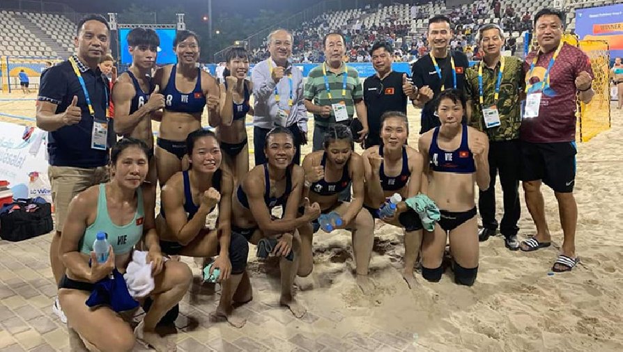 ĐT Bóng ném bãi biển nữ Việt Nam tranh suất dự giải thế giới sau khi bị loại khỏi SEA Games 31