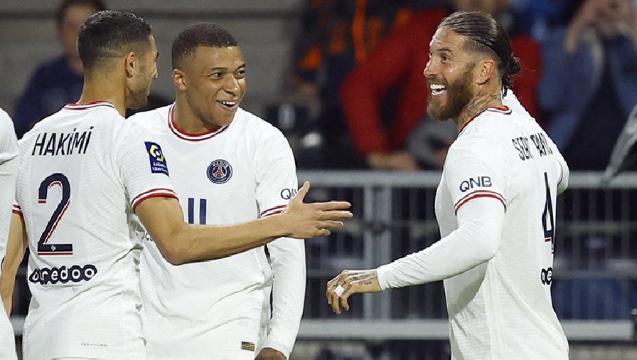 Kết quả bóng đá Angers vs PSG: Ramos ghi bàn, ngôi vương cách thành Paris 1 điểm