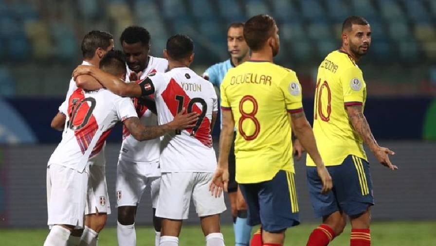 Kết quả Colombia vs Peru 1-2: Rơi vào thế khó