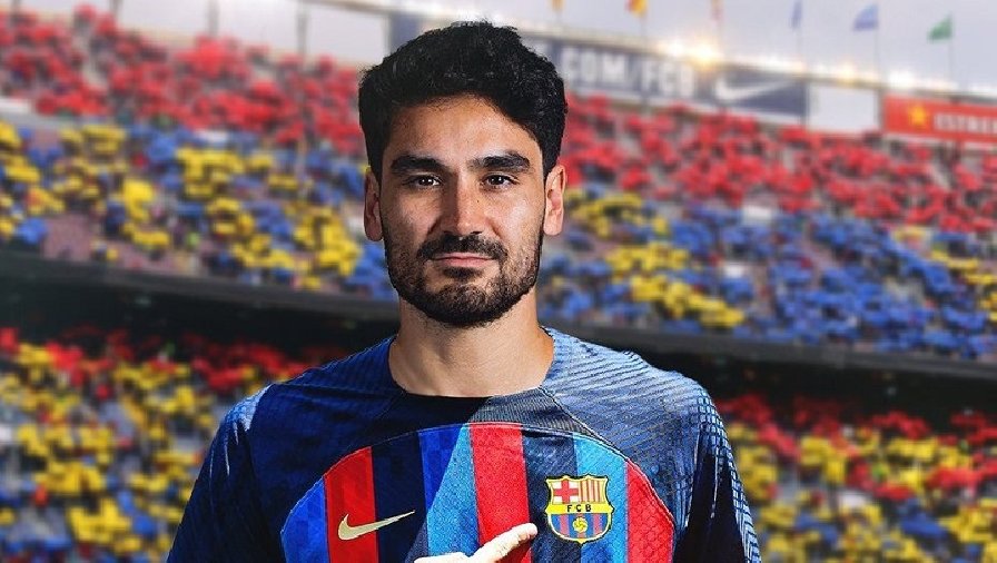 Ilkay Gundogan ký hợp đồng với Barcelona theo dạng chuyển nhượng tự do
