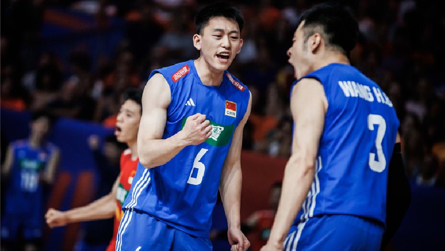 Tuyển bóng chuyền nam Trung Quốc thua đậm, tụt xuống cuối bảng xếp hạng Volleyball Nations League 2023