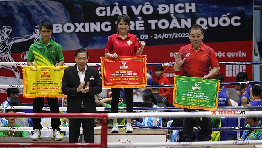 Hà Nội giành 3 cờ nhất toàn đoàn Giải Vô địch Boxing trẻ toàn quốc 2022