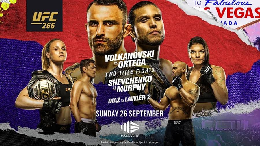 Lịch thi đấu UFC 266: Alexander Volkanovski vs. Brian Ortega
