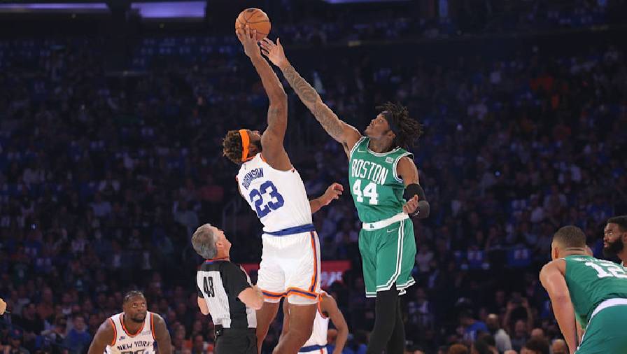 Song sát Randle - Fournier bừng sáng, Knicks thắng sát nút Celtics