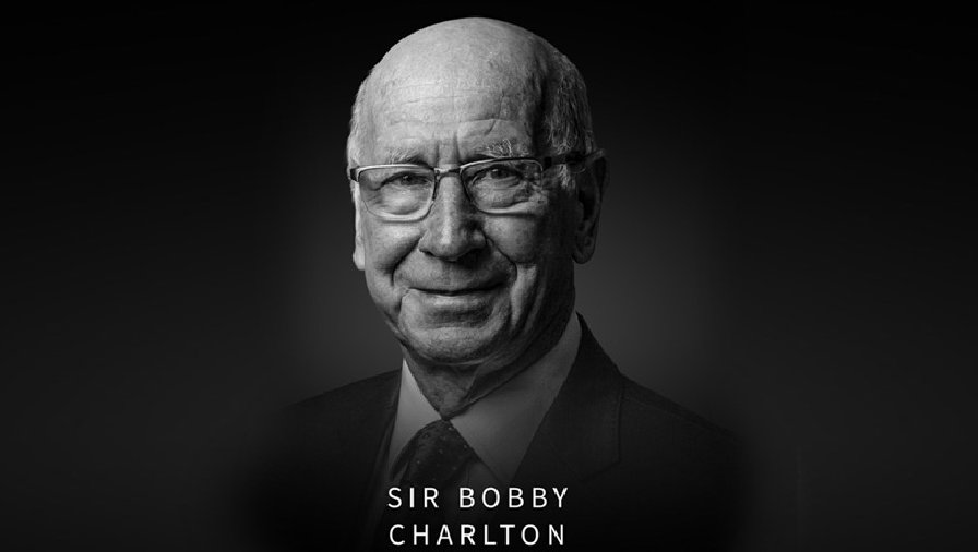 Huyền thoại MU Sir Bobby Charlton qua đời ở tuổi 86