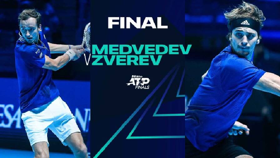Trực tiếp tennis Chung kết ATP Finals 2021 - Medvedev vs Zverev, 23h00 ngày 21/11