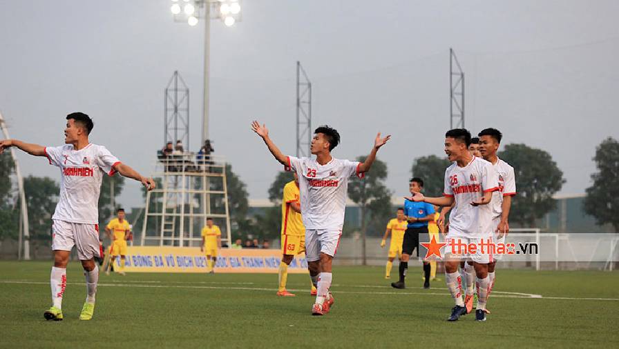 Kết quả VCK U21 Quốc gia: Thua đậm SLNA, Nam Định là đội đầu tiên bị loại