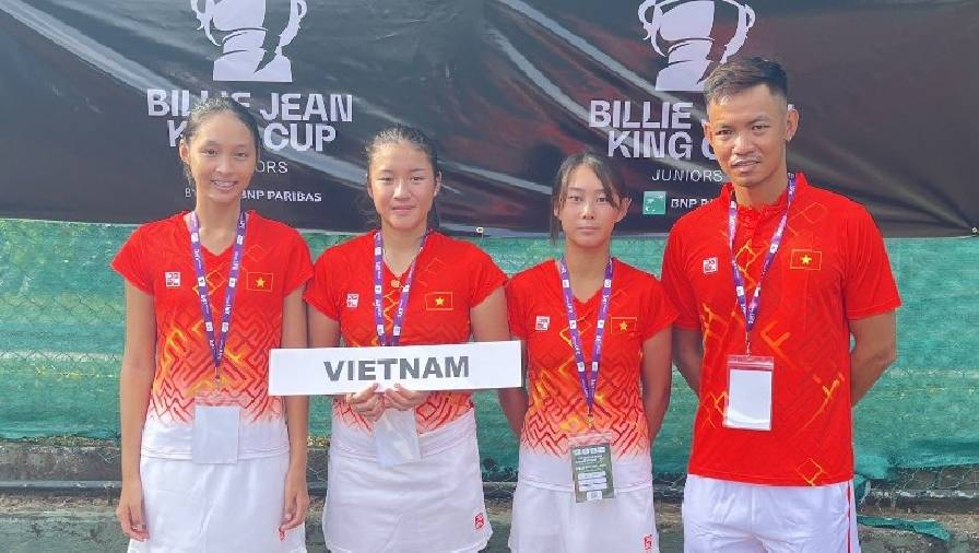 ĐT quần vợt trẻ Việt Nam thắng dễ trận ra quân vòng sơ loại Junior Billie Jean King Cup 2022