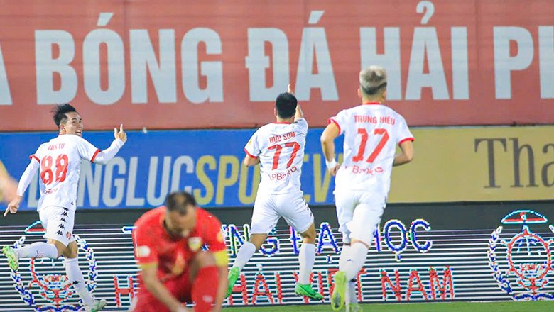 Hải Phòng ngắt mạch trận bất bại ở V.League của Hà Tĩnh