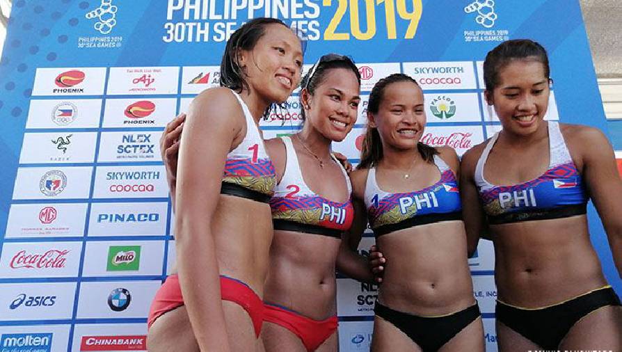 Bóng chuyền bãi biển Philippines 'chơi lớn' cho tham vọng giành Vàng SEA Games 31