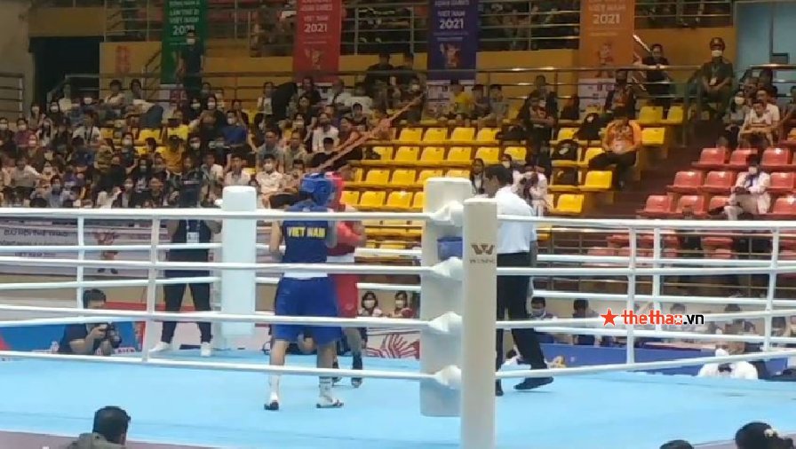 Diễm Kiều thua võ sĩ Thái Lan, giành HCB Boxing SEA Games 31