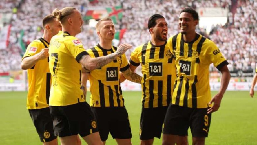 Kết quả bóng đá Augsburg vs Dortmund: Bước ngoặt thẻ đỏ, tiến sát chức vô địch
