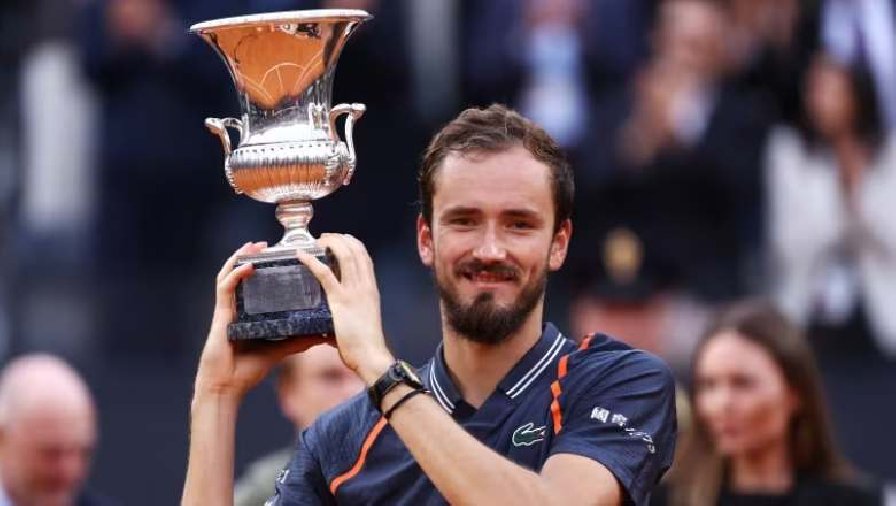 Medvedev hạ Rune ở chung kết Rome Masters, giành danh hiệu đầu tiên trên sân đất nện