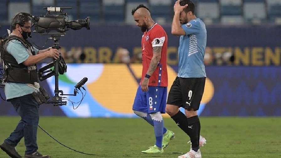 Kết quả Uruguay vs Chile 1-1: Arturo Vidal phản lưới vô duyên