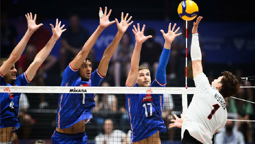 Nhật Bản và Iran 'rủ nhau' thua cuộc, châu Á sạch bóng ở bán kết Volleyball Nations League 2022
