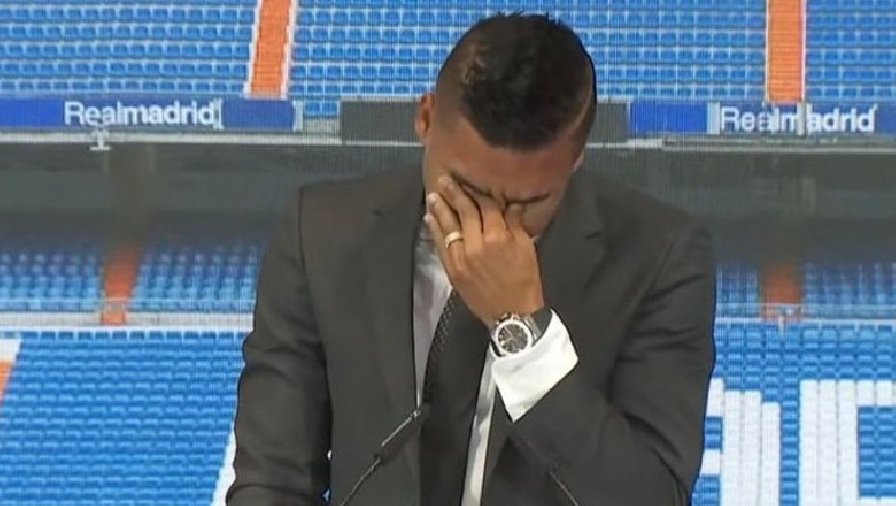 Casemiro không kìm được nước mắt trong ngày chia tay Real Madrid