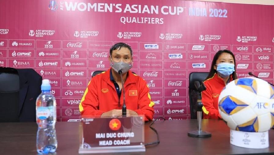 HLV Mai Đức Chung: ‘Đội tuyển nữ Việt Nam gặp rất nhiều khó khăn trước khi đến Tajikistan’
