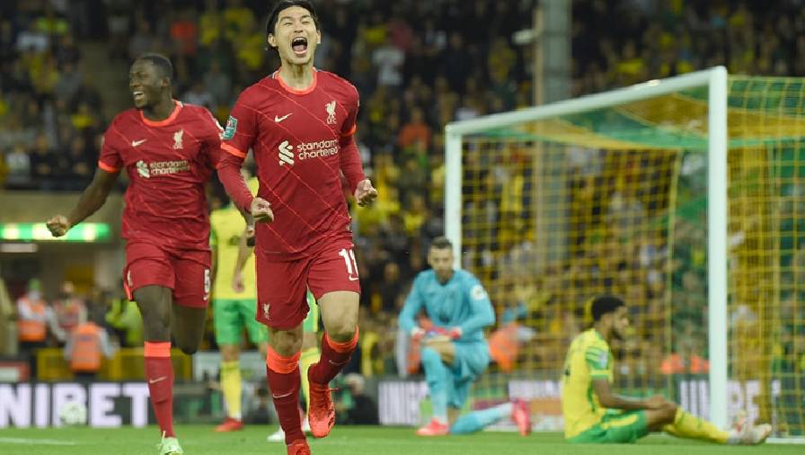 Video Highlight Norwich vs Liverpool: Minamino lập cú đúp, The Kop dễ dàng đi tiếp