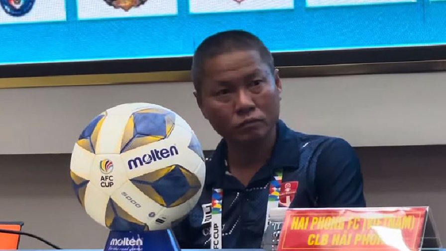 HLV Chu Đình Nghiêm không hài lòng vì cầu thủ Hải Phòng coi thường CLB Indonesia