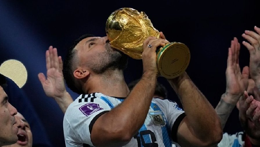 Aguero lên tiếng khi bị tố 'ăn hôi' chức vô địch World Cup 2022