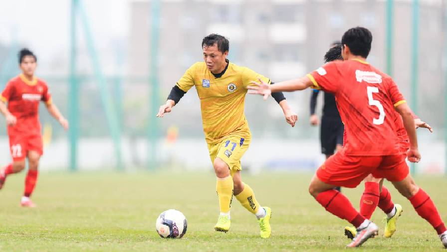U23 Việt Nam thất bại trong trận giao hữu với CLB Hà Nội