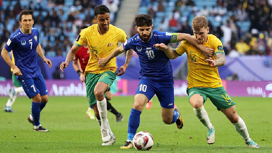 Hạ màn bảng B Asian Cup 2023: Australia, Uzbekistan, Syria cùng đi tiếp