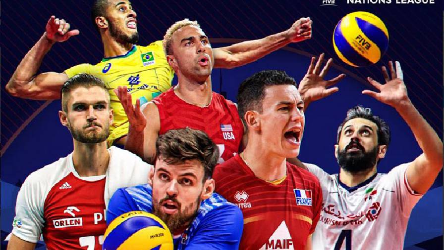 Danh sách các đội tuyển nam tham gia giải bóng chuyền Volleyball Nations League 2022