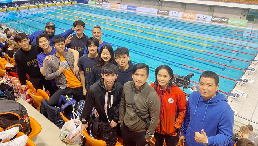 Tuyển bơi Việt Nam kết thúc chuyến tập huấn tại Hungary, chuẩn bị về nước dự SEA Games