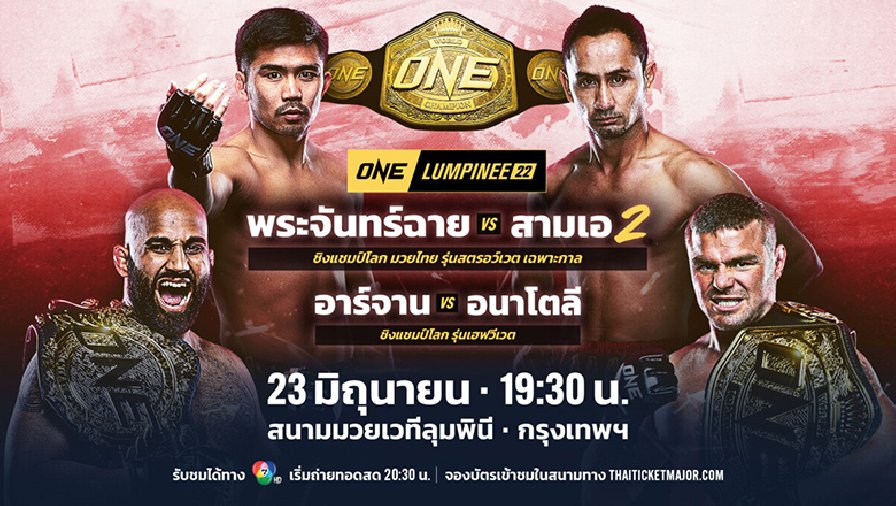 Nhận định, dự đoán kết quả ONE Championship Lumpinee 22