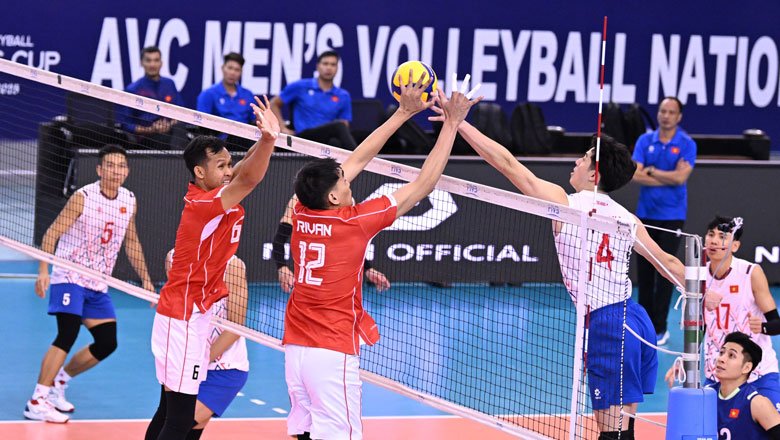 Tuyển bóng chuyền nam Việt Nam thua ngược Indonesia ở AVC Nations Cup 2025