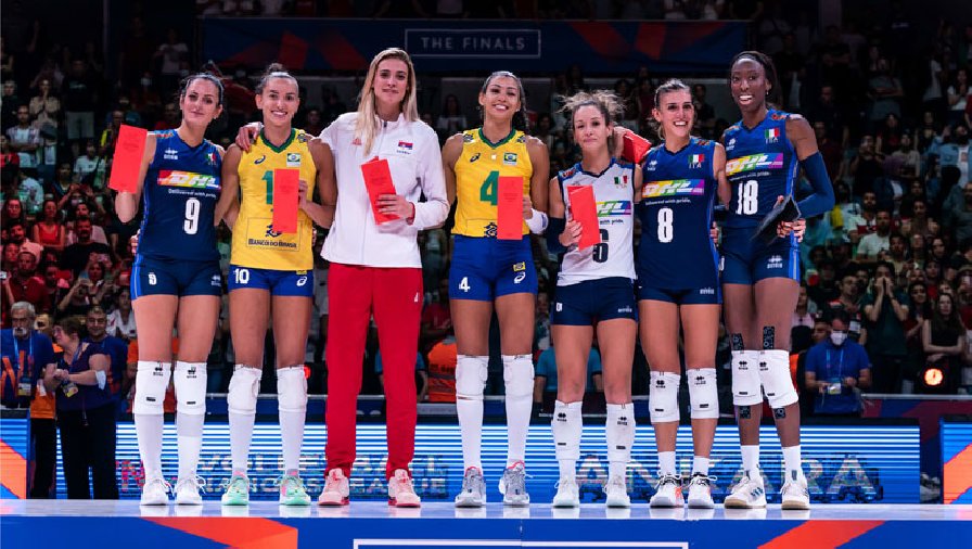 Điểm mặt đội hình xuất sắc nhất giải bóng chuyền nữ Volleyball Nations League 2022