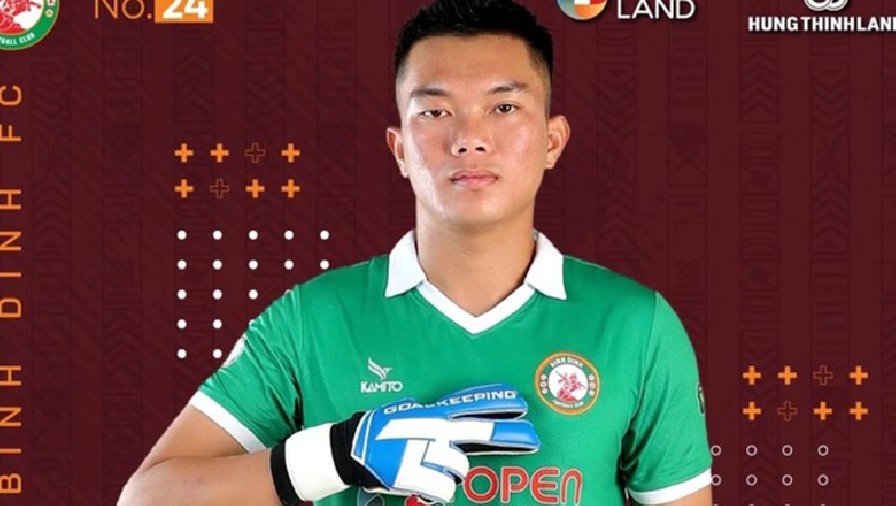 Topenland Bình Định chia tay một thủ môn sau khi ký hợp đồng với Văn Lâm