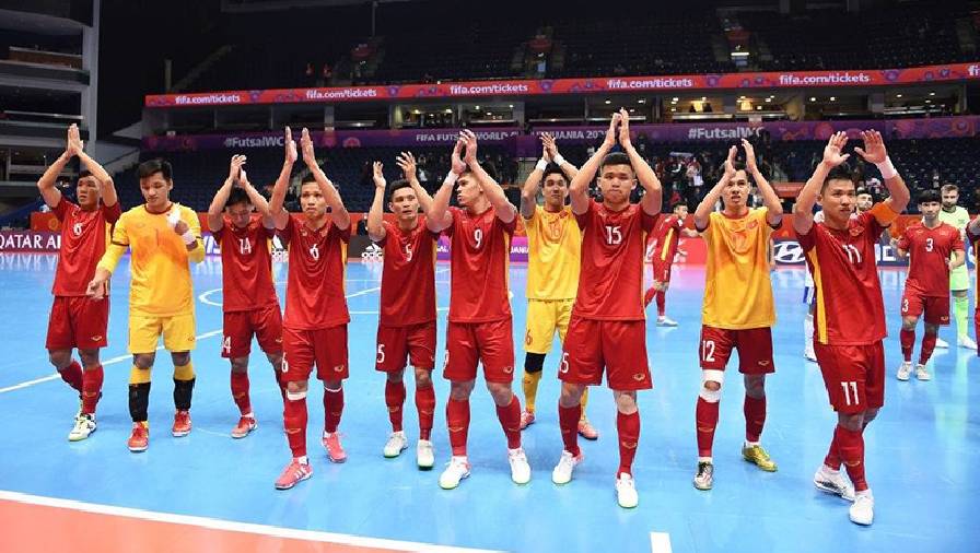 ĐT Futsal Việt Nam nhận thưởng nửa tỷ đồng sau trận đấu quả cảm với ĐT Nga