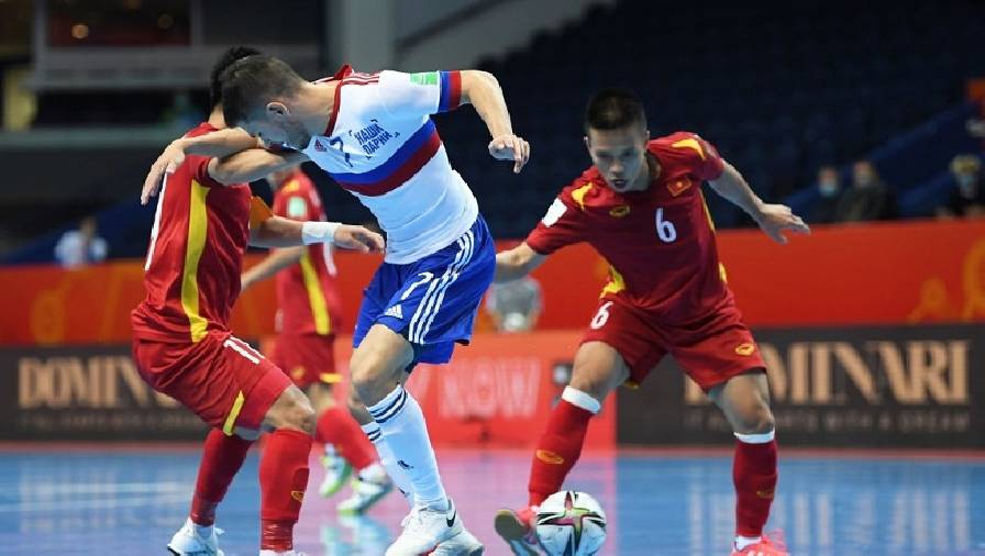 Tuyển thủ futsal Nga: 'Chúng tôi đã rất lo lắng ở cuối trận gặp Việt Nam'