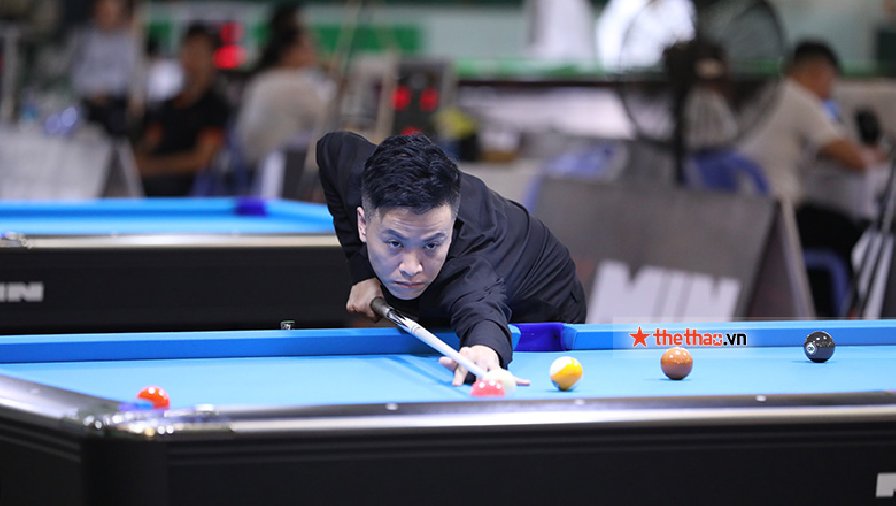 Anh Tuấn loại Chí Dũng, Hoàng Phong tiễn Thế Kiên khỏi nội dung 9 bi giải Billiards vô địch quốc gia 2022