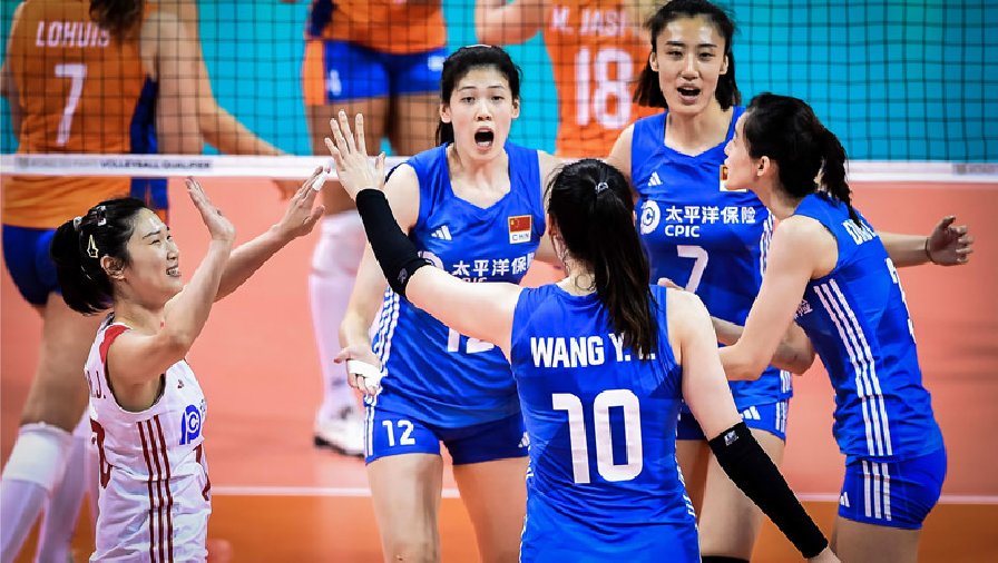 Bóng chuyền Trung Quốc dậy sóng sau trận thua sốc Hà Lan ở Vòng loại Olympic Paris 2024
