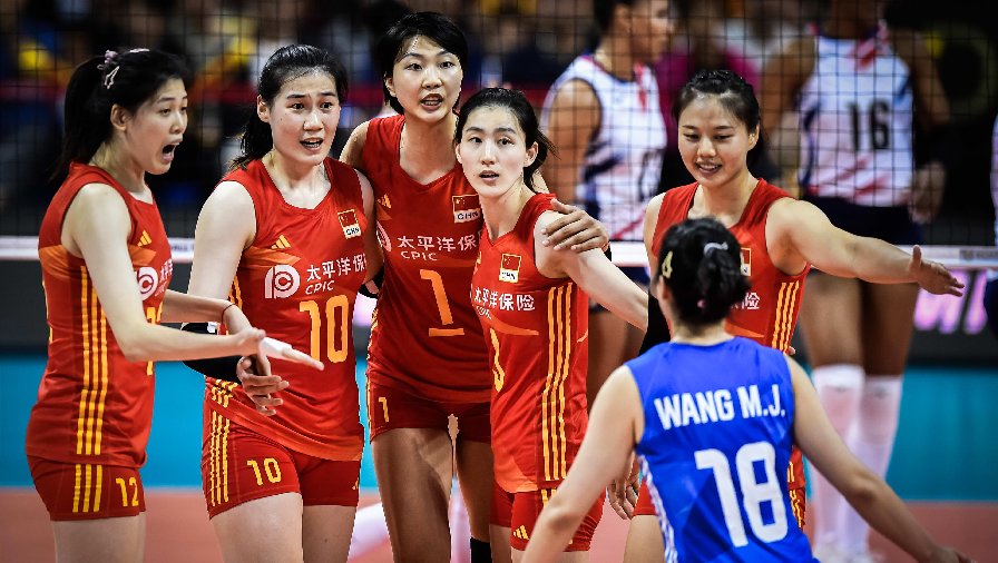 Tuyển bóng chuyền nữ Trung Quốc thảm bại, mất vé dự Olympic Paris 2024