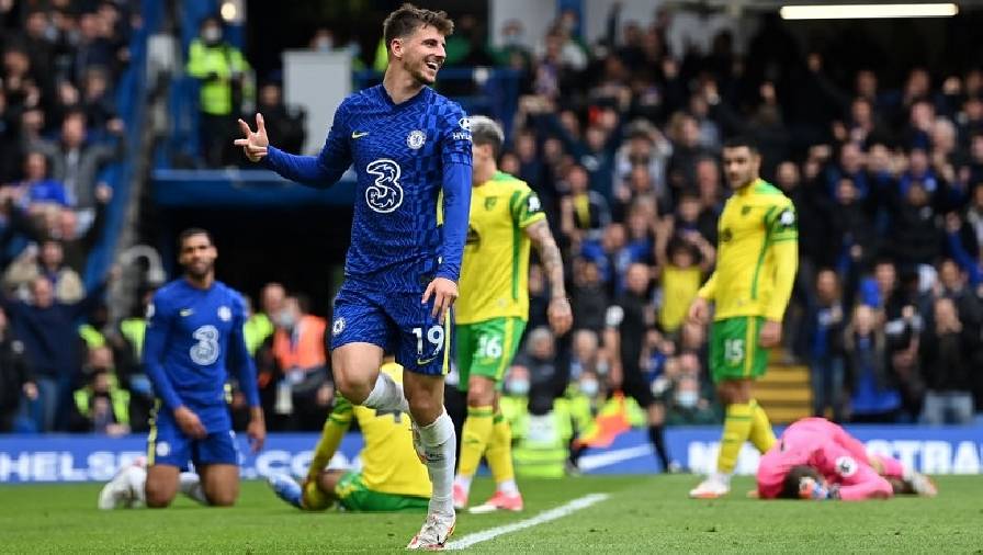 Mason Mount lập hat-trick, Chelsea đại thắng ‘7 sao’ trước Norwich