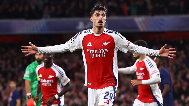 Arsenal thắng nhọc, PSG hòa thất vọng tại Cúp C1 châu Âu