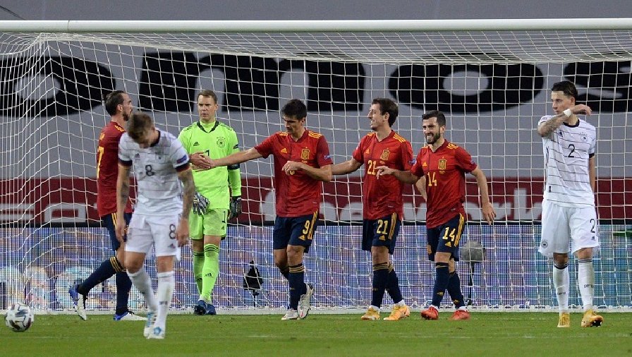 Đức để thua Tây Ban Nha 0-6 trong lần gần nhất gặp nhau ở một trận đấu chính thức