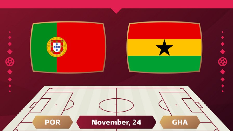 Trận Bồ Đào Nha vs Ghana ai kèo trên, chấp mấy trái?