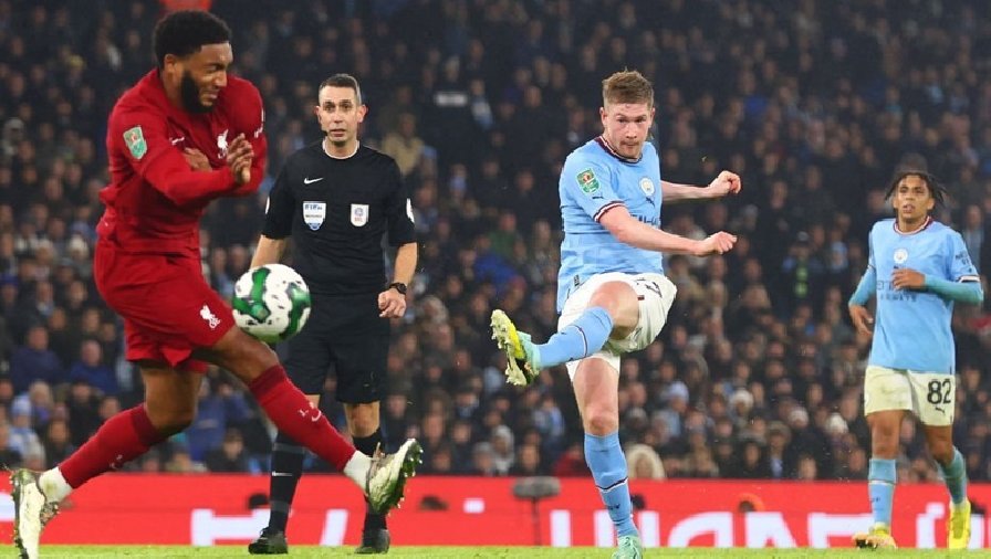 Kết quả bóng đá Man City vs Liverpool: Rượt đuổi nghẹt thở, thiên tài De Bruyne