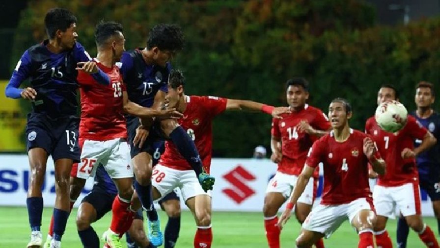 Lịch trực tiếp bóng đá hôm nay 23/12: Hấp dẫn Indonesia vs Campuchia