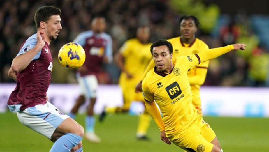 Kết quả bóng đá Aston Villa vs Sheffield United: Lỡ cơ hội lên ngôi đầu