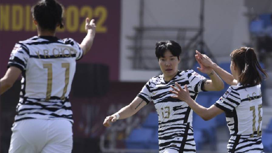 Kết quả Asian Cup nữ 2022: Hàn Quốc đặt 1 chân vào tứ kết sau khi hạ Myanmar