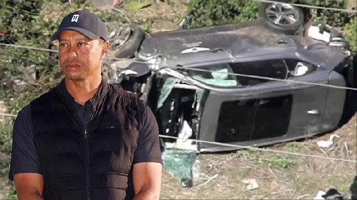 'Huyền thoại' sân Golf Tiger Woods dính tai nạn xe hơi kinh hoàng