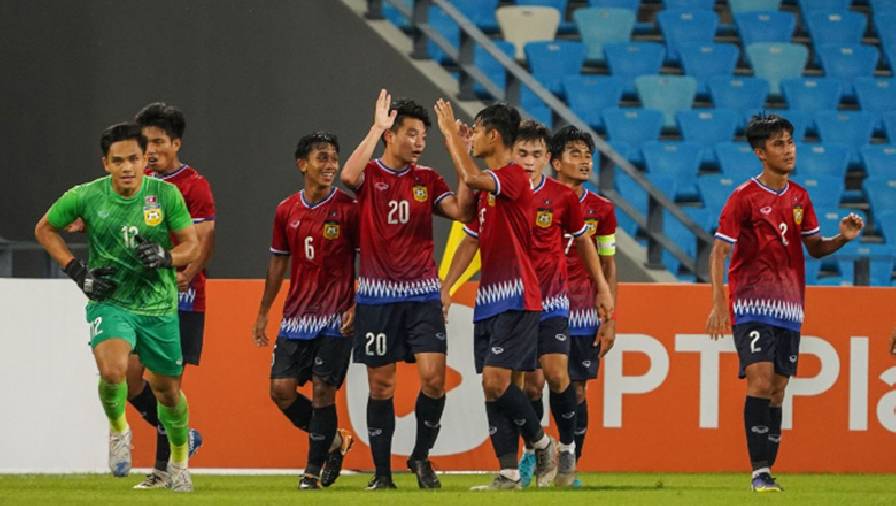 Lào chỉ còn 5 cầu thủ dự bị đấu Thái Lan ở bán kết U23 Đông Nam Á 2022