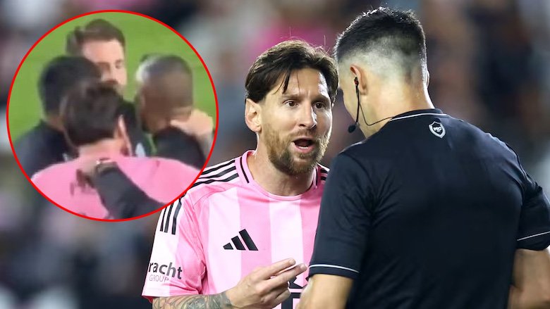 Messi đối diện án kỷ luật nặng vì bóp cổ HLV đối thủ