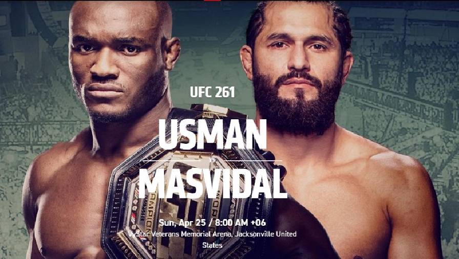 Lịch thi đấu UFC 261: Kamaru Usman vs Jorge Masvidal 2